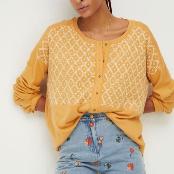 Free People Tops - Free People We the free oversized peach fuzz top
